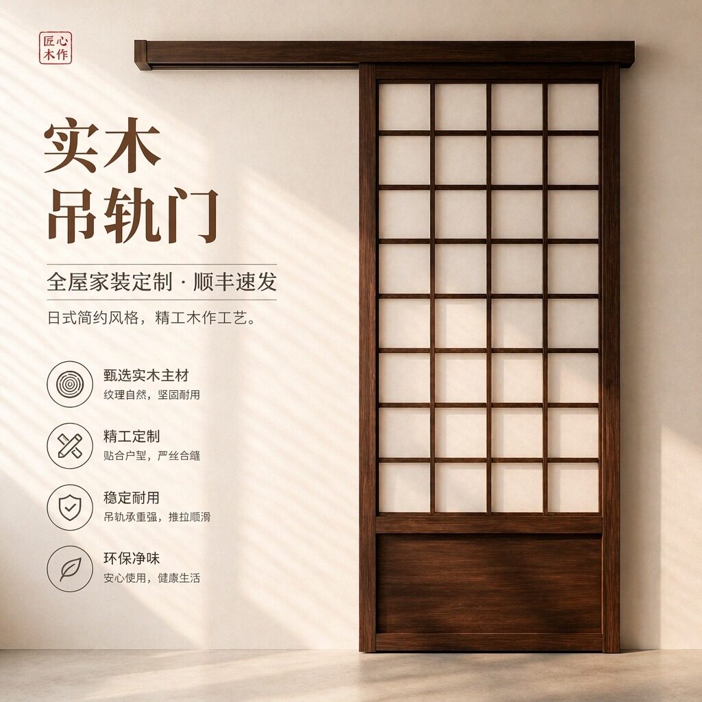 定制实木谷仓门全国上门安装图片