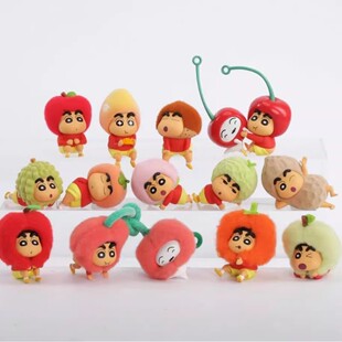 官方正版52TOYS蜡笔小新吃果果系列盲盒手办潮玩玩具可爱居家摆件