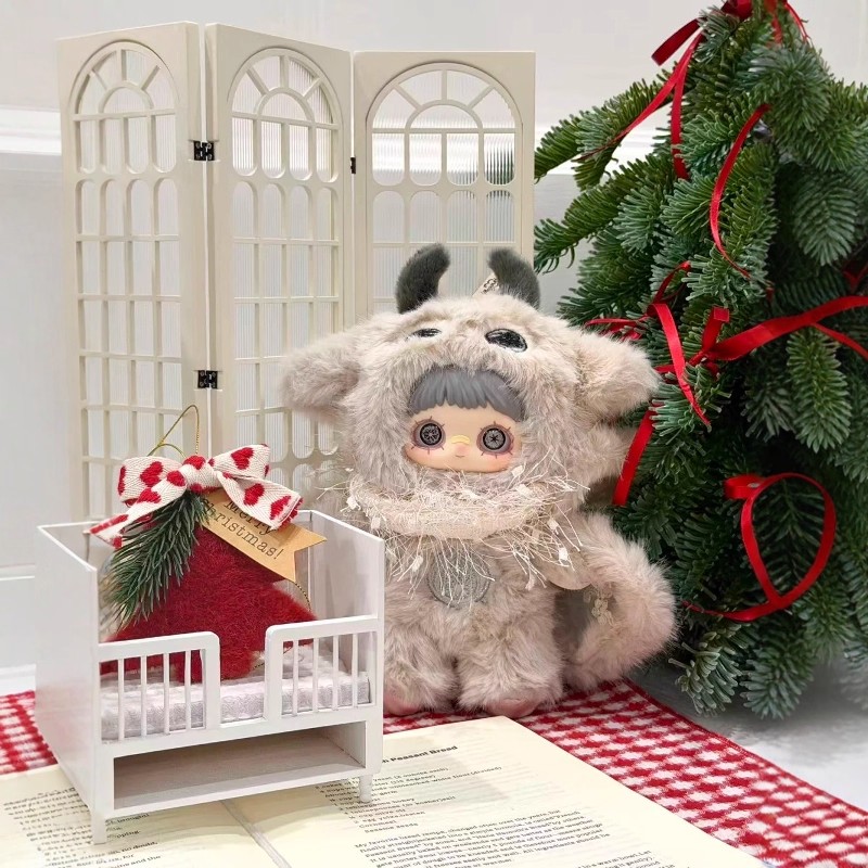 正版MayMei霉霉冬日怪诞系列毛绒挂件盲盒潮玩公仔圣诞节女生礼物