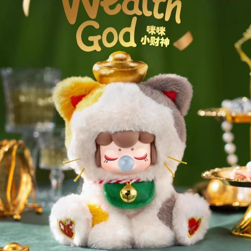 正品Rolife若来Nanci囡茜喵喵下午茶毛绒系列盲盒潮玩搪胶玩偶