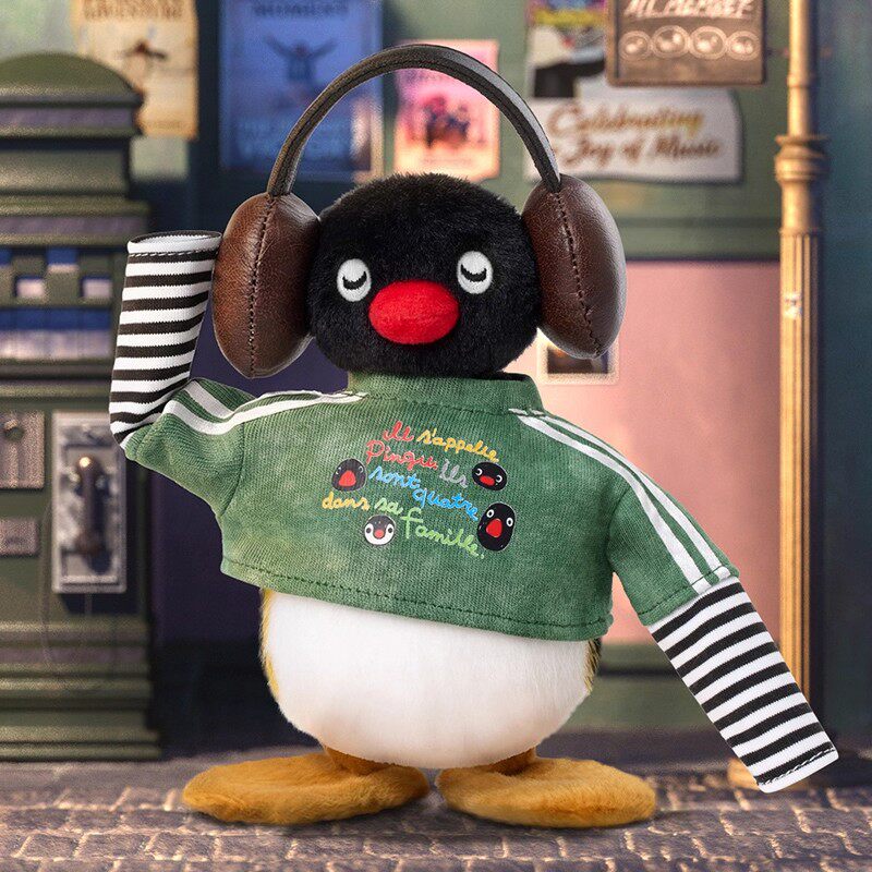 正版【X11】Pingu 45周年限定VINTAGE OOTD系列毛绒盲盒复古换装图片