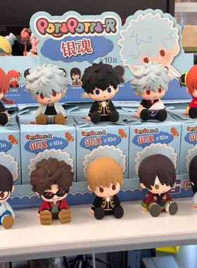 POTEPOTTE-R银魂滴胶坐姿盲盒神威手办经典潮玩摆件送人礼物玩具
