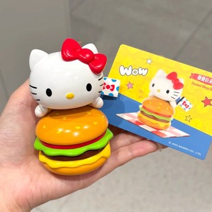 正版MINISO名创优品HelloKitty复古餐厅系列盲盒手办公仔桌面摆件
