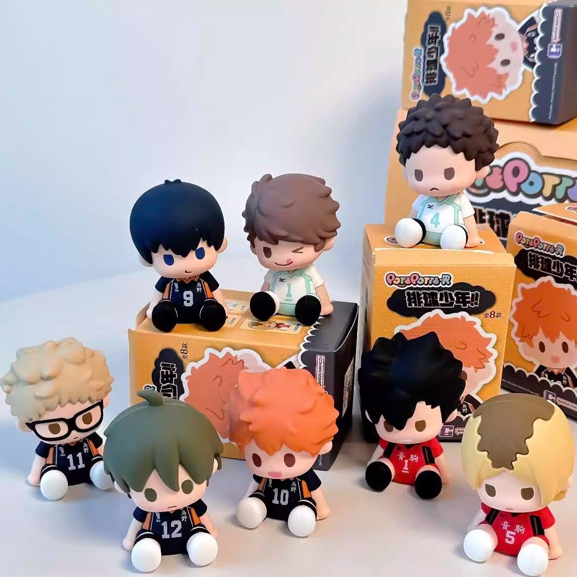 正品TOPTOY POTEPOTTE-R排球少年坐坐mini系列盲盒手办潮玩摆件