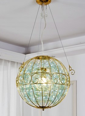 新款欧式后现代门店客厅卧室浪漫创意设计师餐厅玻璃球轻奢吊灯