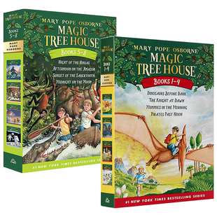 The Magic Tree House 1-4 神奇树屋英语原版英文小说桥梁书课外有声读物TreeHouse 正版现货全套 7-10岁儿童少儿英语