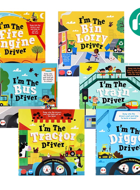 I'm Driver 加油小司机 交通工具英文原版绘本6册 Bus Train Digger Tractor 2-5岁儿童幼儿英语小车迷 牛津Oxford出品