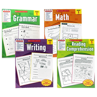 Grade 1 Scholastic Success with Reading Writing Grammar Math 学乐成功系列教材练习册英语教材一年级 阅读写作语法数学