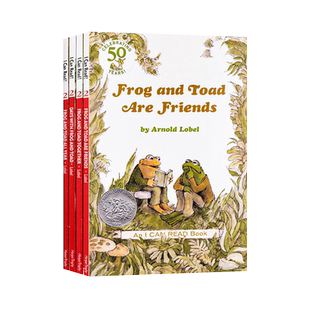 英文原版 青蛙和与蟾蜍是好朋友4册 Frog and Toad are friends弗洛格绘本 凯迪克奖分级英语桥梁书 I can read 汪培珽第三阶段
