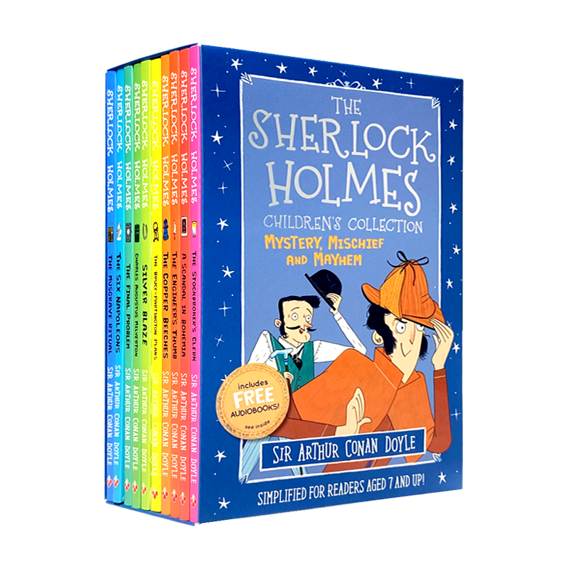The Sherlock Holmes 神探夏洛克福尔摩斯探案故事第2辑10册套装 英文原版侦探小说桥梁书课外读物 8岁以上中小学少儿英语