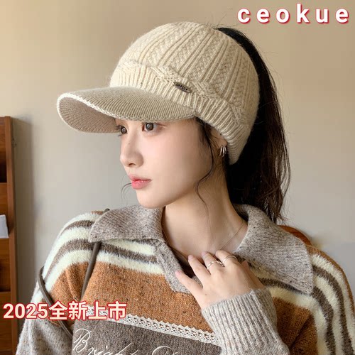 2025冬季女休闲运动骑行鸭舌帽