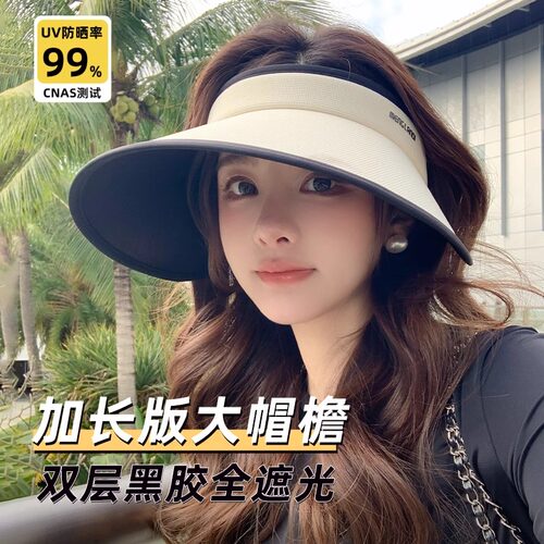 空顶外出防紫外线女夏季大帽檐