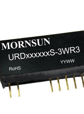 URD480524S-3WR3金升阳DC-DC电源模块18-75V转+5V300mA +24V63mA