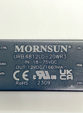 URB4812LD-20WR3金升阳DC-DC电源模块18-75V转12V1667mA 20W 直拍