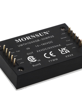 UWTH1D54QB-50WR3S金升阳DC-DC电源模块14-160V转54V930mA 50W