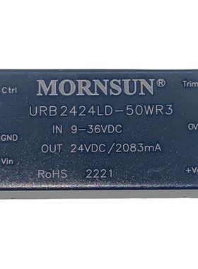 URB2424LD-50WR3金升阳DC-DC隔离电源模块9-36V转24V2083mA可直拍