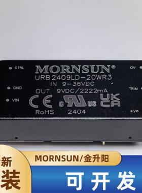 URB2409LD-20WR3金升阳DC-DC电源模块9-36V转9V2222mA 20W可直拍