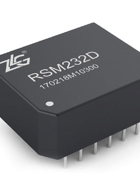 RSM232D 隔离收发器SIP-7 RSM232D 双路隔离模块ZLG全新原装现货
