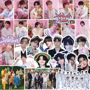 seventeen贴纸崔胜澈徐明浩尹净汉洪知秀文俊辉全圆佑周边装饰贴