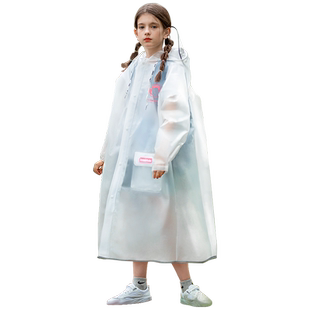 儿童雨衣学生男女童防水全身2026新款男孩带书包位中大童上学专用