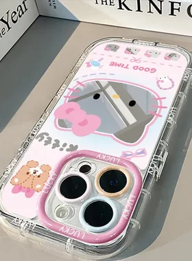 /镜面首饰奶油防摔1613promax手机壳iPhone1412Kitty苹果/适用17