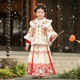 古装 加厚古风2026新款 冬 儿童汉服中国风过年服套装 女童拜年服冬季