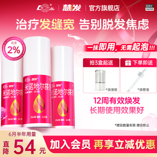 鲁南米诺地尔搽剂女士2%防脱发生发育发液正品官方旗舰店密发增发