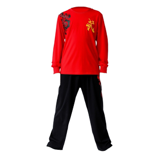 儿童武术练功服长袖少儿武术表演服棉服装学生功夫练武训练服