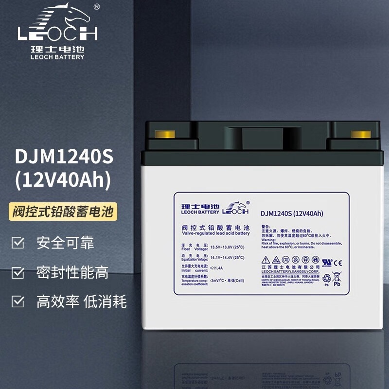 LEOCH理士蓄电池DJM1238S免维护电瓶DJM1240S直流屏12v38AH机房 五金/工具 蓄电池 原图主图