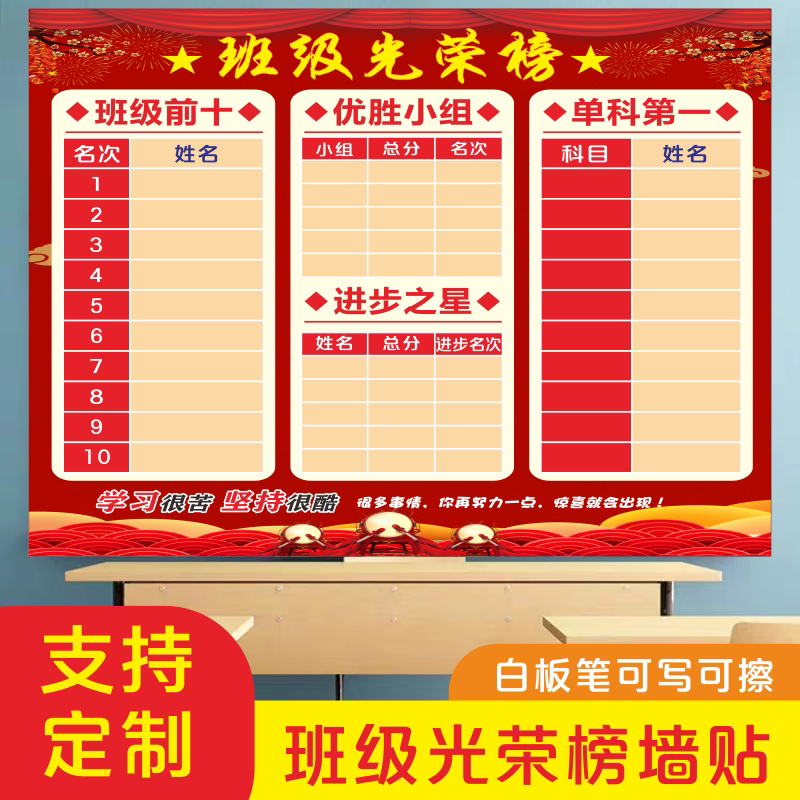 背胶环保贴纸可写可擦支持定制图片