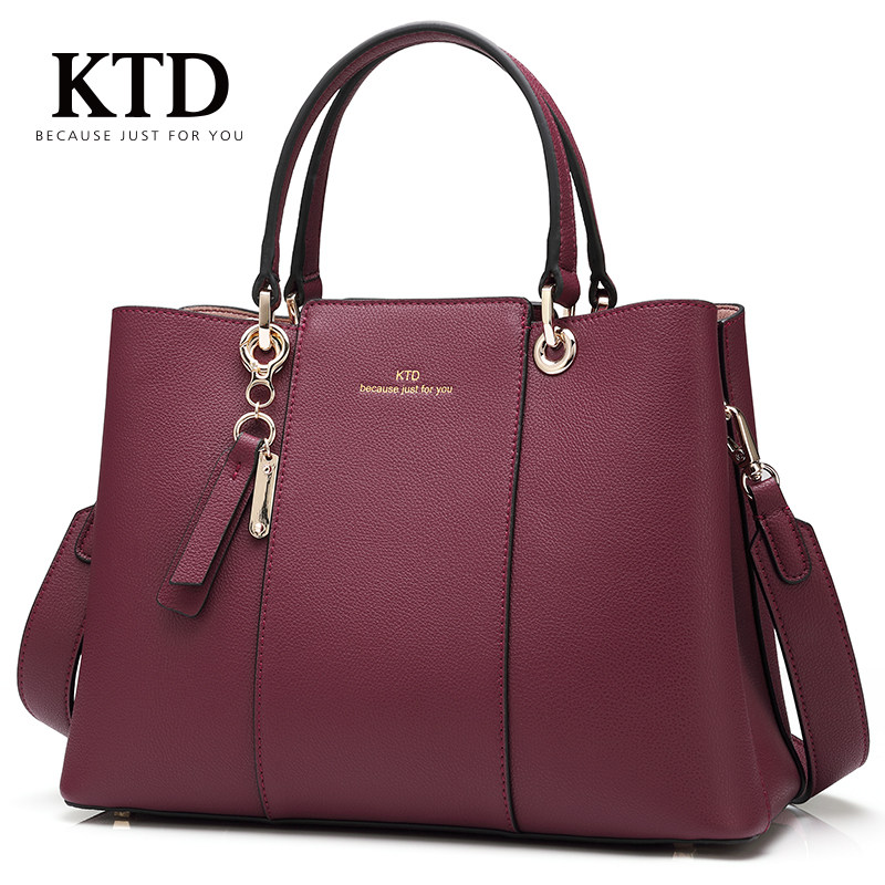 高级感大气轻奢包包女真皮女包中年妈妈包新款红色新娘婚包大容量