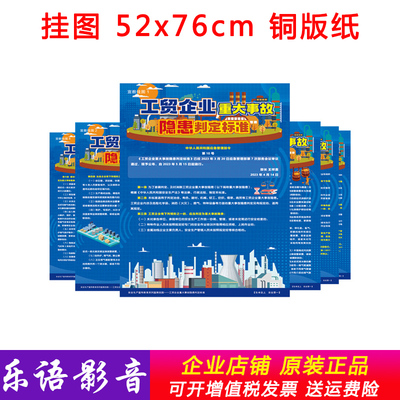 工贸企业重大事故隐患判定标准宣教挂图 6张包邮
