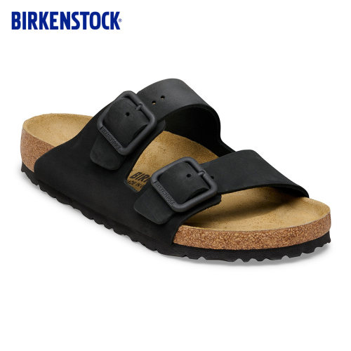 BIRKENSTOCK勃肯绒面革双扣拖鞋