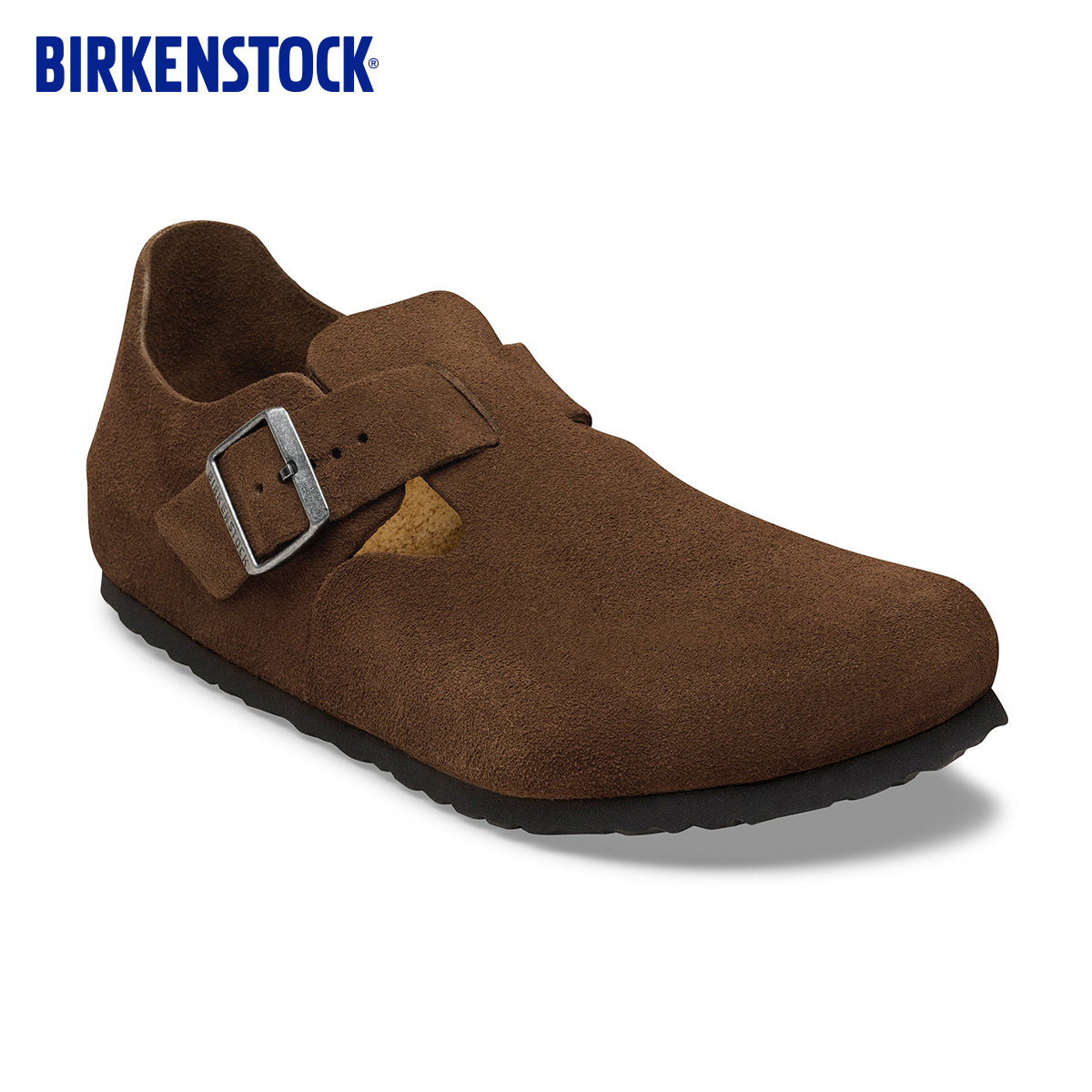 BIRKENSTOCK勃肯德国进口男女款牛皮绒面革软木London低帮休闲鞋
