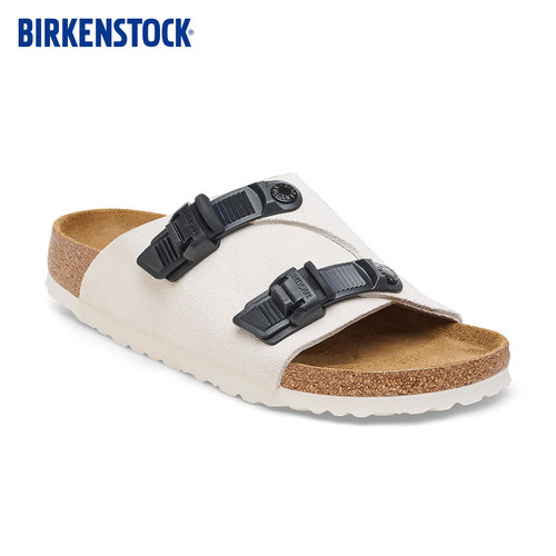 BIRKENSTOCK勃肯绒面革双带拖鞋
