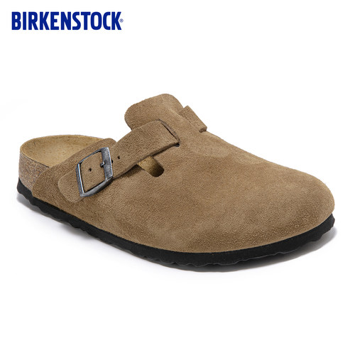 BIRKENSTOCK勃肯绒面革拖鞋