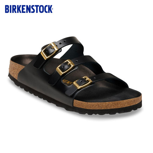 BIRKENSTOCK勃肯牛皮革多带拖鞋