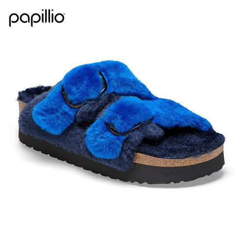 BIRKENSTOCK女款羊毛厚底毛毛鞋