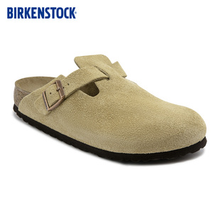 牛皮绒面革Boston包头拖鞋 BIRKENSTOCK勃肯德国进口新品 男女款