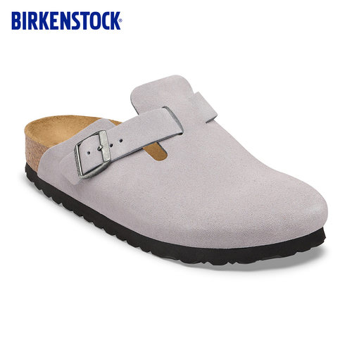 BIRKENSTOCK绒面革包头拖鞋