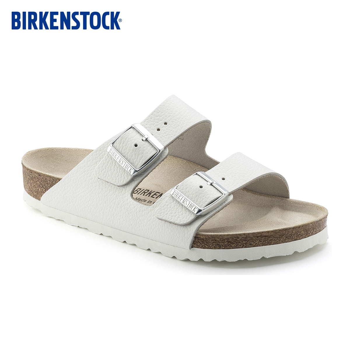 BIRKENSTOCK勃肯牛皮革双扣拖鞋