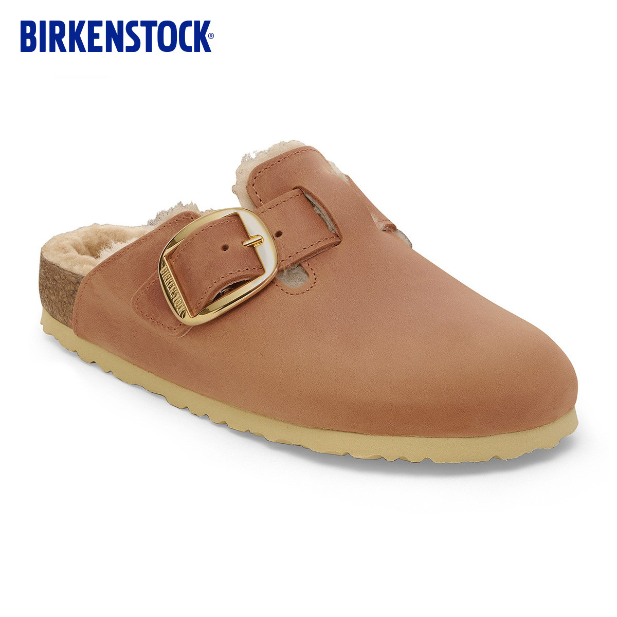 BIRKENSTOCK勃肯德国进口新品女款涂油皮Boston Shearling毛毛鞋,女鞋,勃肯鞋/软木鞋,淘宝优惠券,粉丝福利购,淘宝优惠卷