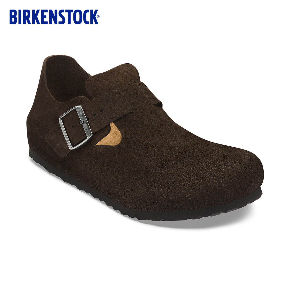 BIRKENSTOCK勃肯德国进口男女款牛皮绒面革软木London低帮休闲鞋