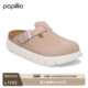 BIRKENSTOCK勃肯德国进口Papillio女款 绒面革Boston厚底包头拖鞋