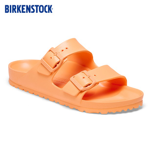 BIRKENSTOCK勃肯德國(guó)進(jìn)口女款 多巴胺Arizona雙扣沙灘拖鞋 EVA時(shí)尚