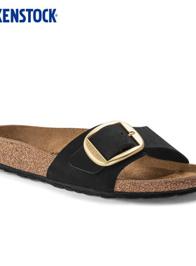 BIRKENSTOCK勃肯绒面大扣拖鞋