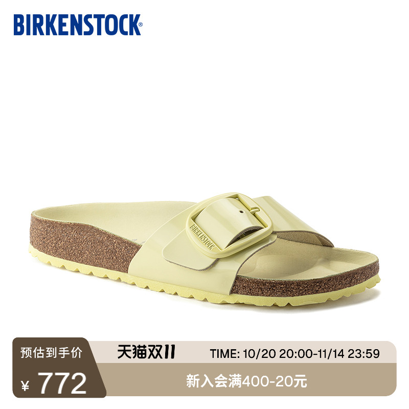 BIRKENSTOCK勃肯漆皮单扣拖鞋