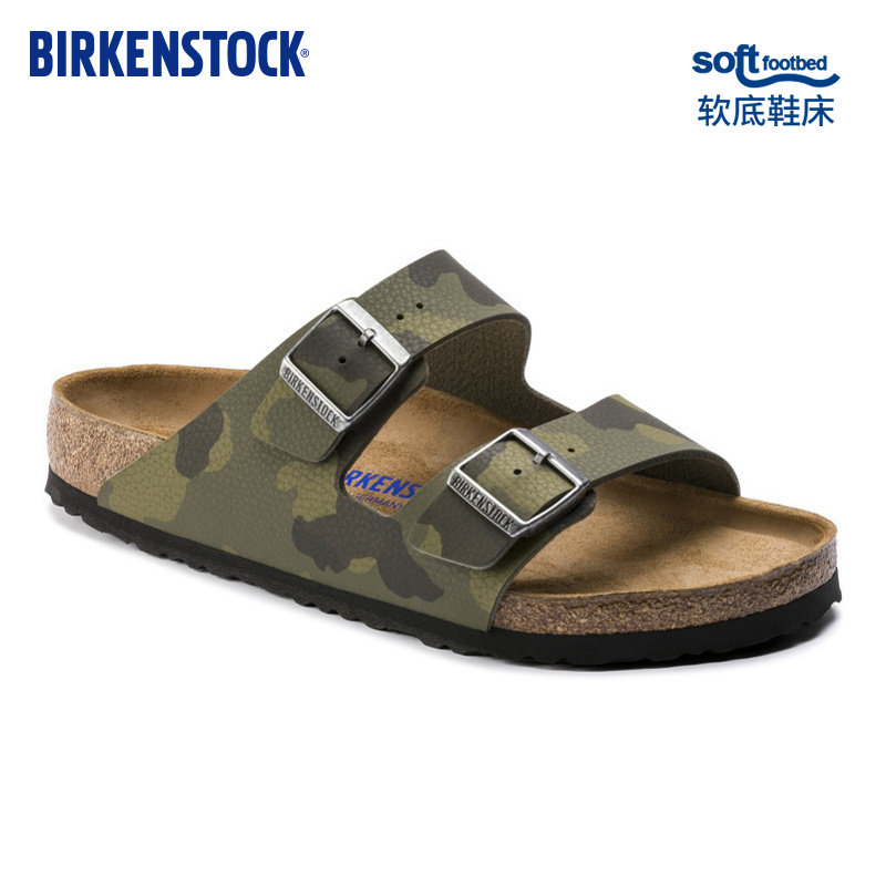 BIRKENSTOCK软木拖鞋男外穿一字拖双扣时尚凉拖防滑Arizona系列|ruв категории Мужская обувь, тапочки - от Buy2taobao.com для оказания профессиональной услуги покупки агента Taobao