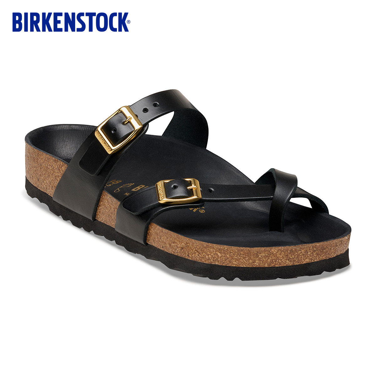 BIRKENSTOCK勃肯德国进口新品女款牛皮革舒适软木Mayari夹趾拖鞋
