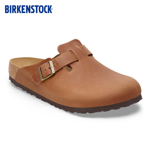BIRKENSTOCK勃肯涂油皮包头拖鞋